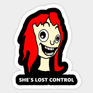 Crazy girl Sticker